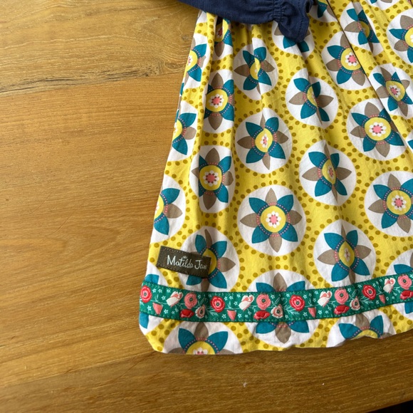 Matilda Jane. Damsel Once Upon A Time Long Sleeve Dress. Size 4. Blue/Yellow. - Picture 2 of 4